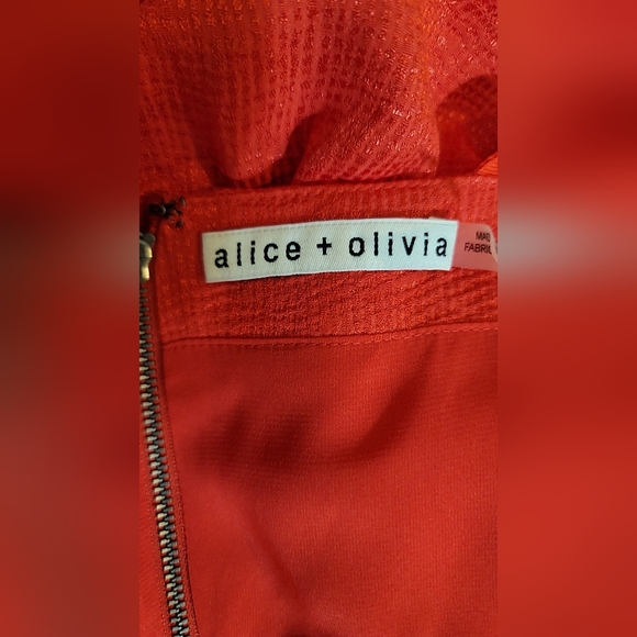 ALICE& + OLIVIA Cynthia Tie Shoulder Midi Dress - Picture 8 of 12